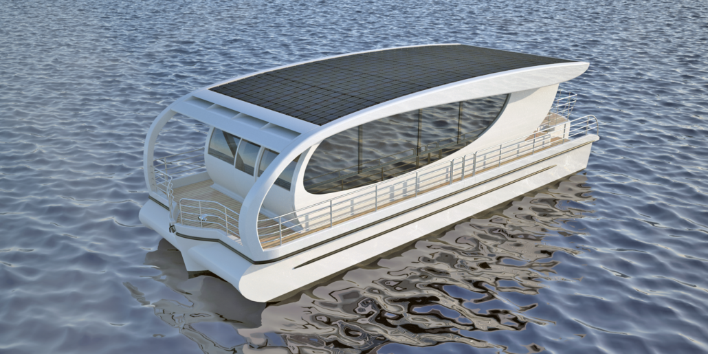 solar yacht hausboot